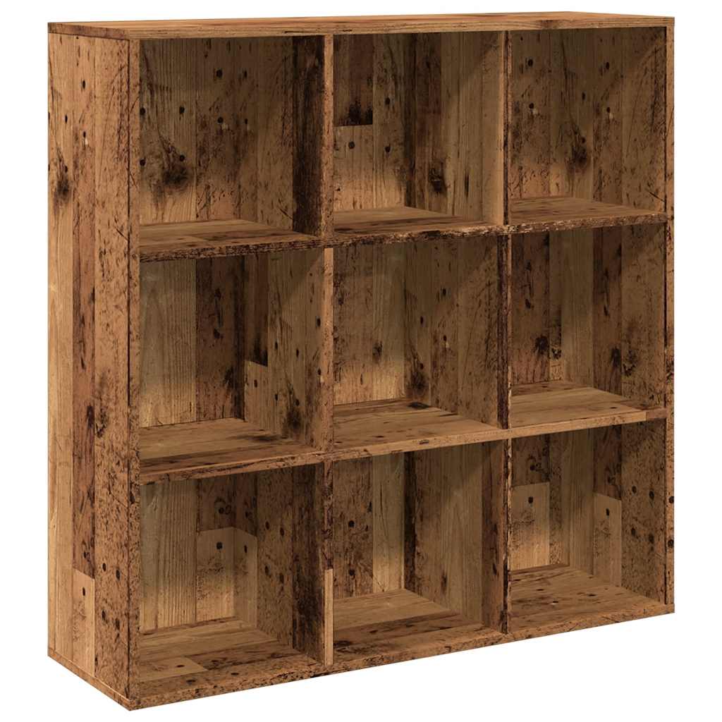 Armoire à livres vieux bois 98x29x97,5 cm - XIOS