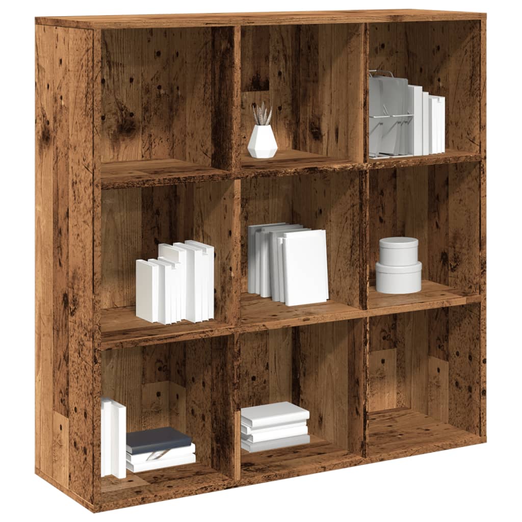 Armoire à livres vieux bois 98x29x97,5 cm - XIOS