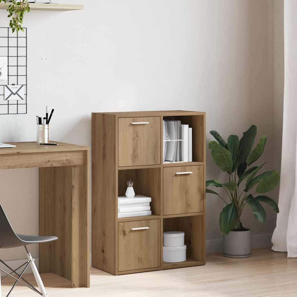 Bibliothèque chêne artisanal 60,5x30x90 cm bois d'ingénierie - XIOS