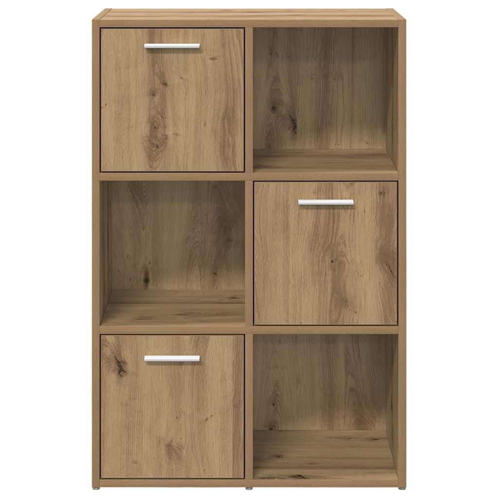 Bibliothèque chêne artisanal 60,5x30x90 cm bois d'ingénierie - XIOS