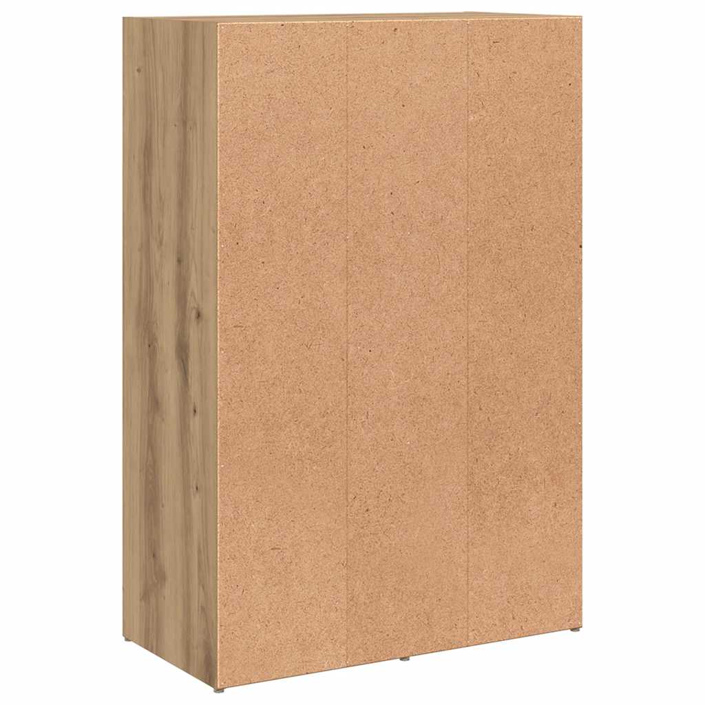 Bibliothèque chêne artisanal 60,5x30x90 cm bois d'ingénierie - XIOS