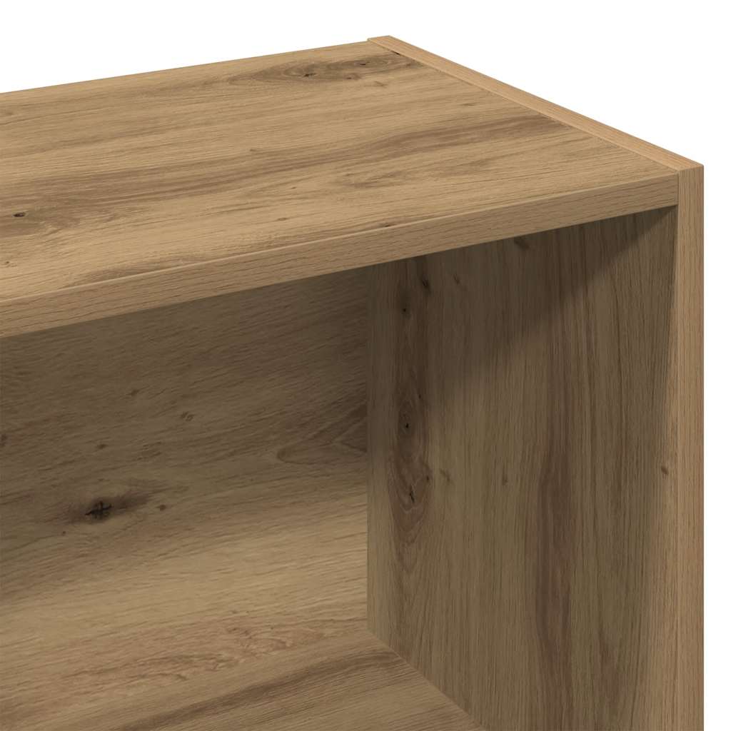 Bibliothèque chêne artisanal 60,5x30x90 cm bois d'ingénierie - XIOS
