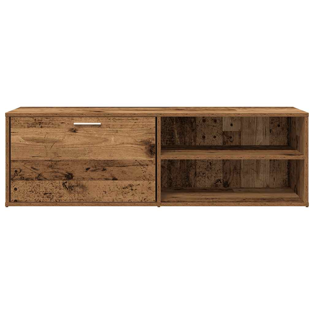Meuble TV vieux bois 120x34x37 cm bois d'ingénierie - XIOS