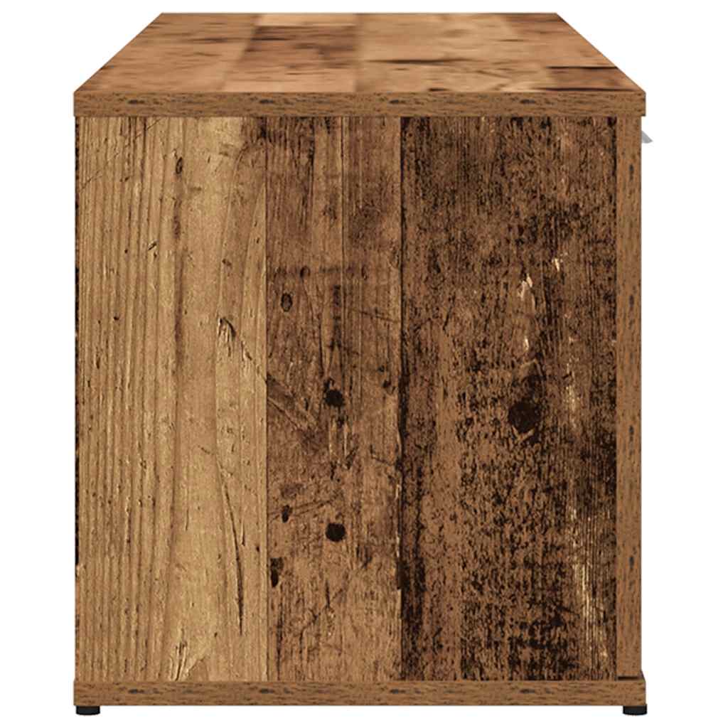 Meuble TV vieux bois 120x34x37 cm bois d'ingénierie - XIOS