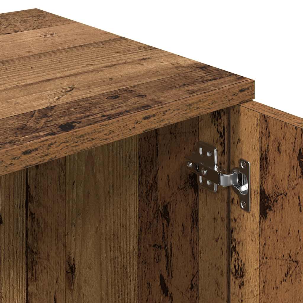 Meuble TV vieux bois 120x34x37 cm bois d'ingénierie - XIOS
