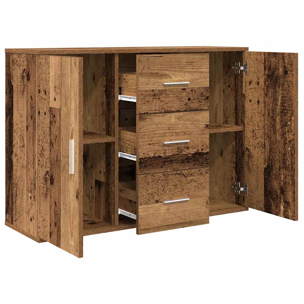 Buffet vieux bois 90x29,5x65 cm bois d'ingénierie - XIOS