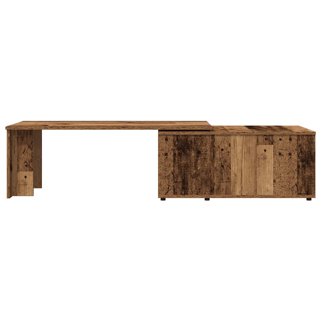 Table basse vieux bois 150x50x35 cm bois d'ingénierie - XIOS