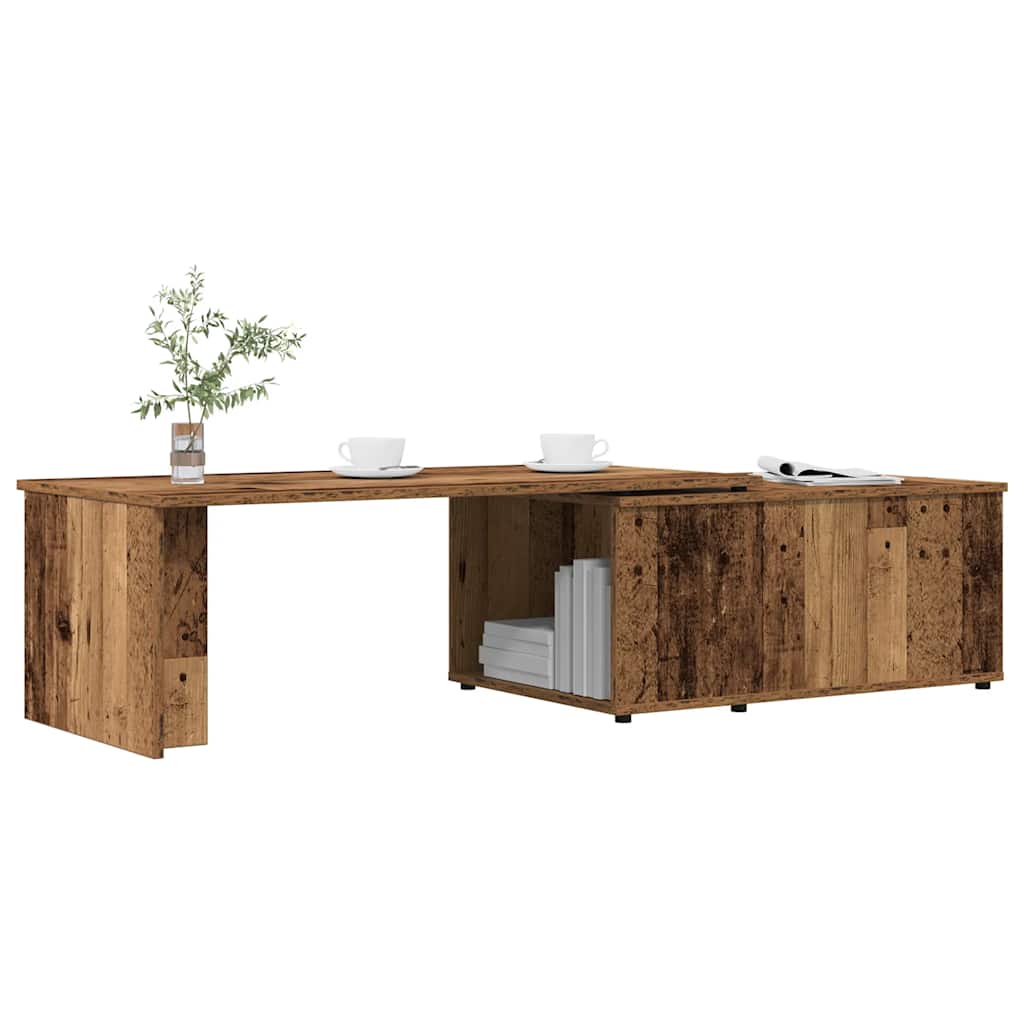 Table basse vieux bois 150x50x35 cm bois d'ingénierie - XIOS