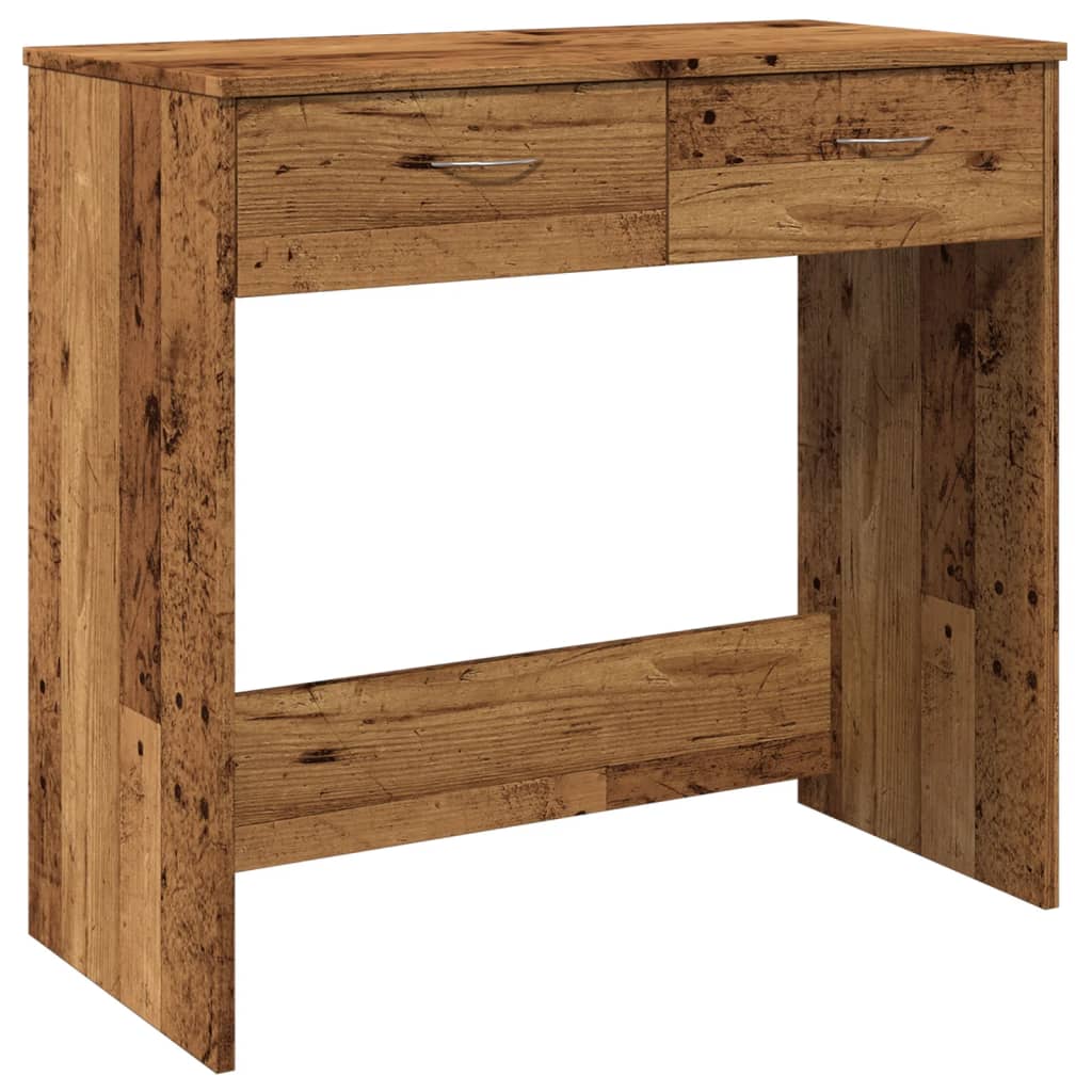 Bureau style vieux bois 80x40x75 cm bois d'ingénierie - XIOS