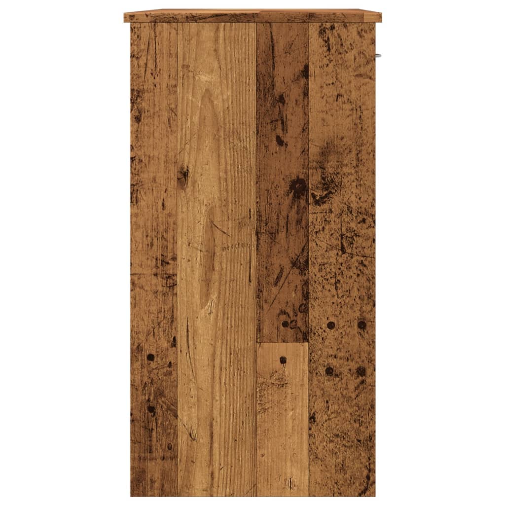 Bureau style vieux bois 80x40x75 cm bois d'ingénierie - XIOS