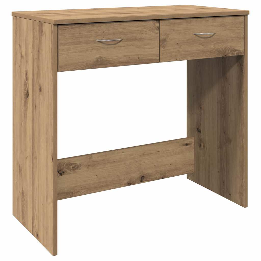 Bureau chêne artisanal 80x40x75 cm bois d'ingénierie - XIOS