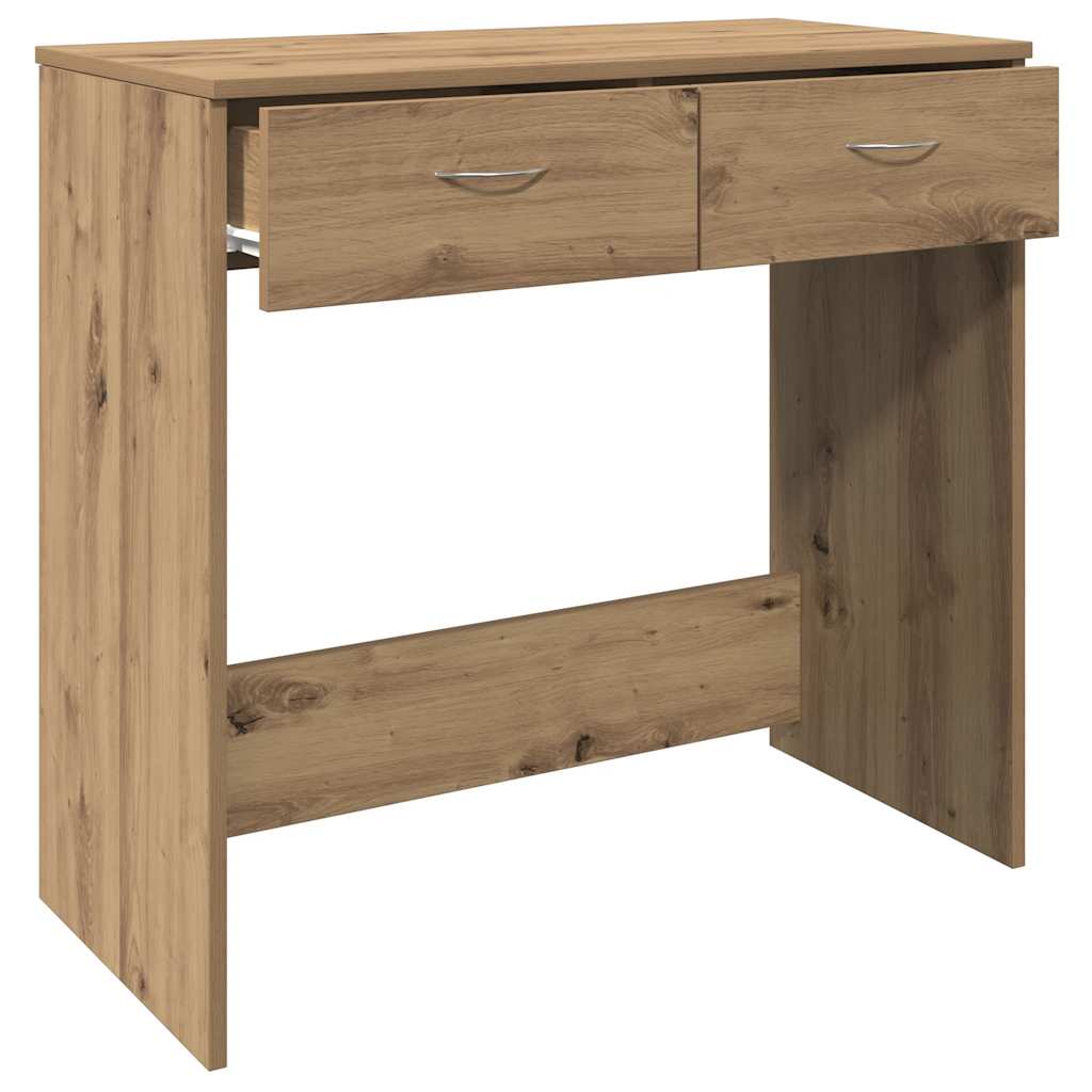Bureau chêne artisanal 80x40x75 cm bois d'ingénierie - XIOS