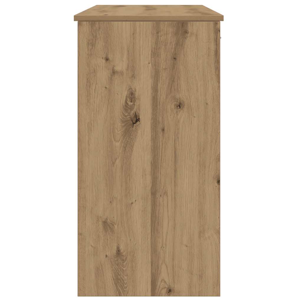 Bureau chêne artisanal 80x40x75 cm bois d'ingénierie - XIOS