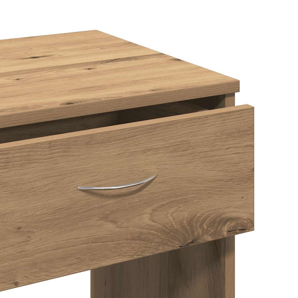 Bureau chêne artisanal 80x40x75 cm bois d'ingénierie - XIOS