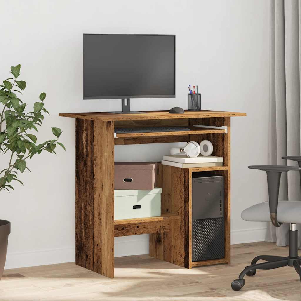 Bureau vieux bois 80x45x74 cm bois d'ingénierie - XIOS