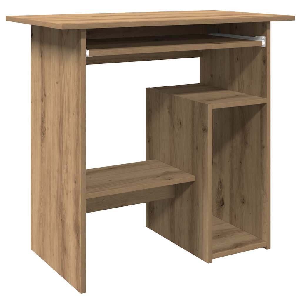 Bureau chêne artisanal 80x45x74 cm bois d'ingénierie - XIOS