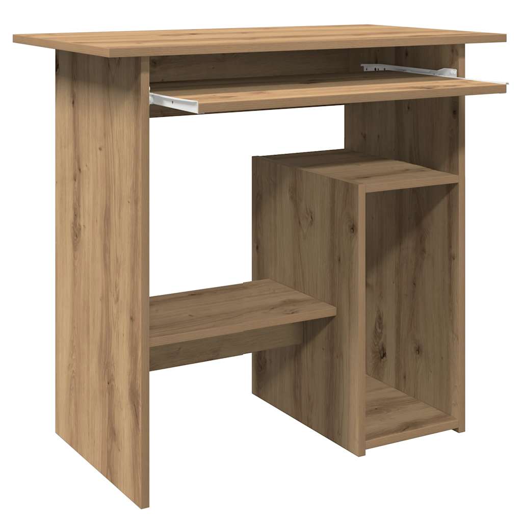 Bureau chêne artisanal 80x45x74 cm bois d'ingénierie - XIOS