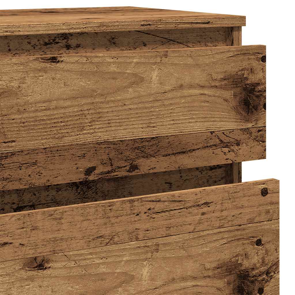 Commode vieux bois 60x36x103 cm bois d'ingénierie - XIOS