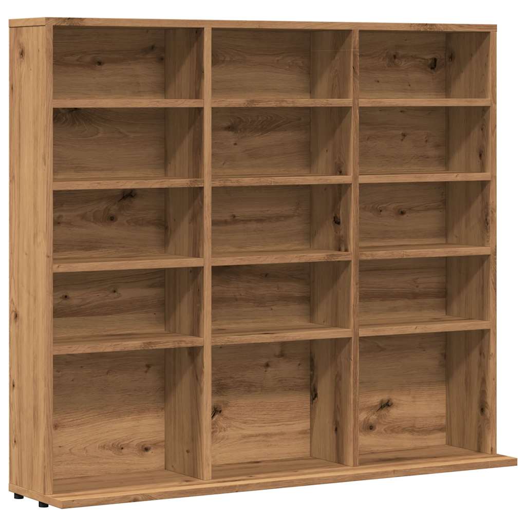 Armoire à CD chêne artisanal 100x23x89,5 cm bois d'ingénierie - XIOS