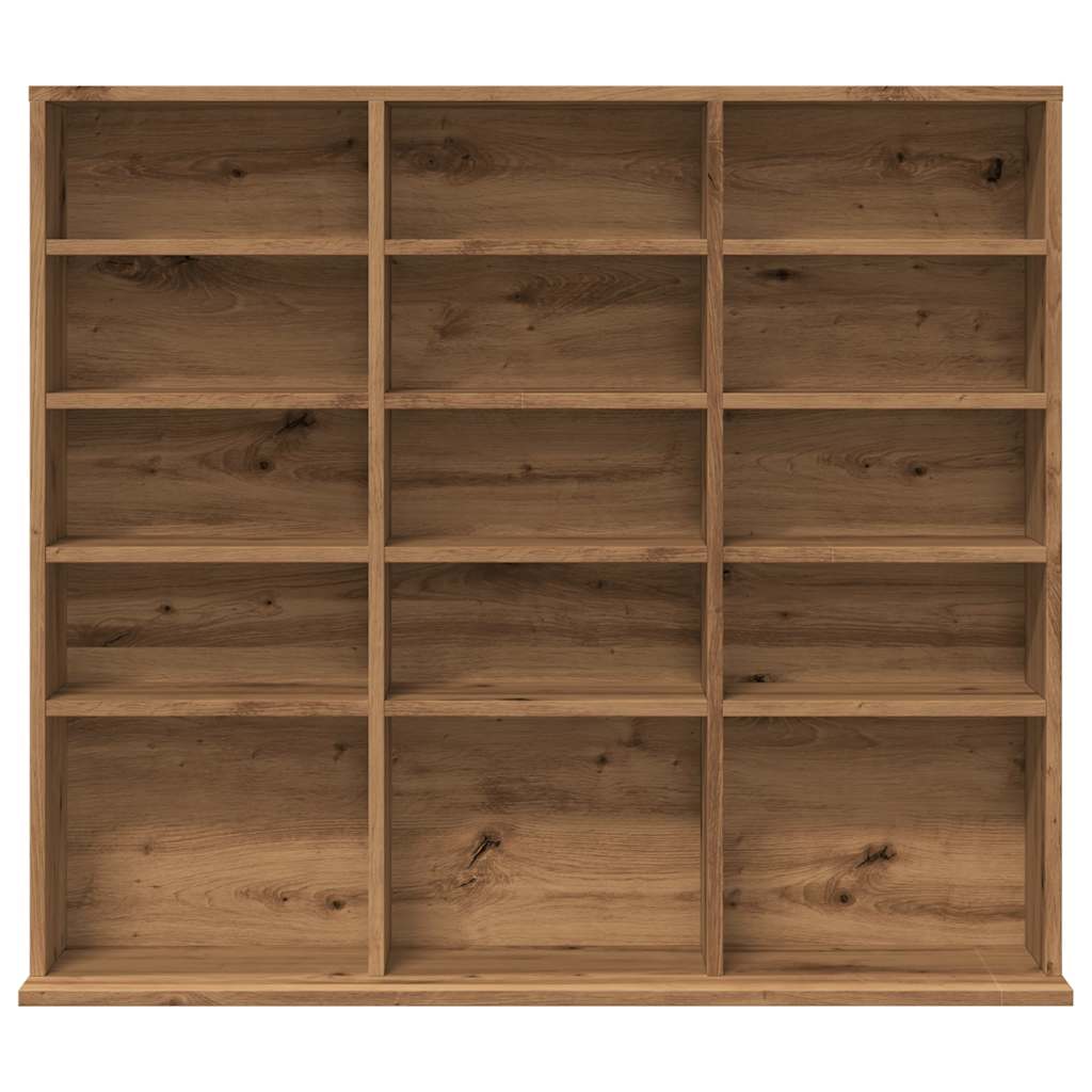 Armoire à CD chêne artisanal 100x23x89,5 cm bois d'ingénierie - XIOS