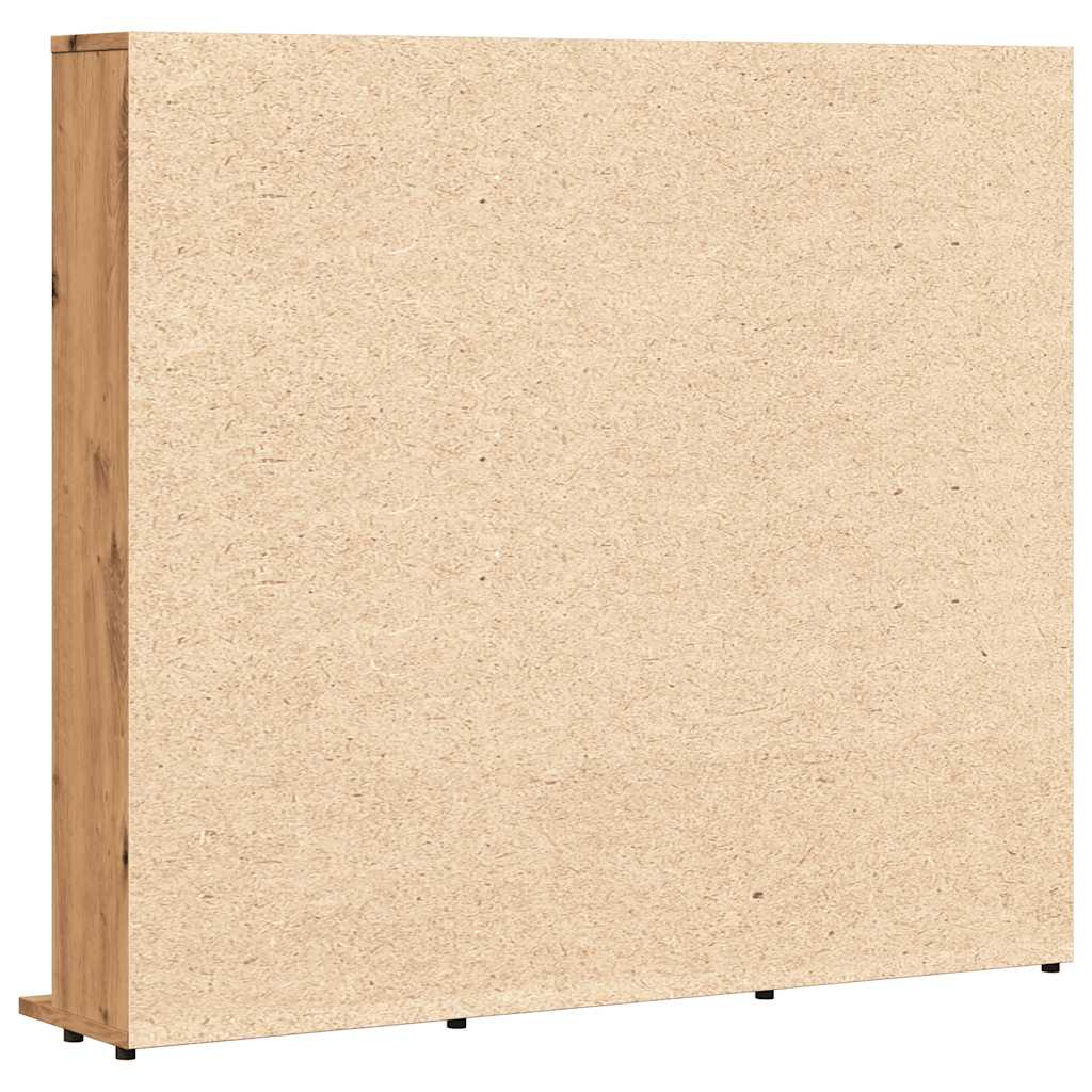 Armoire à CD chêne artisanal 100x23x89,5 cm bois d'ingénierie - XIOS