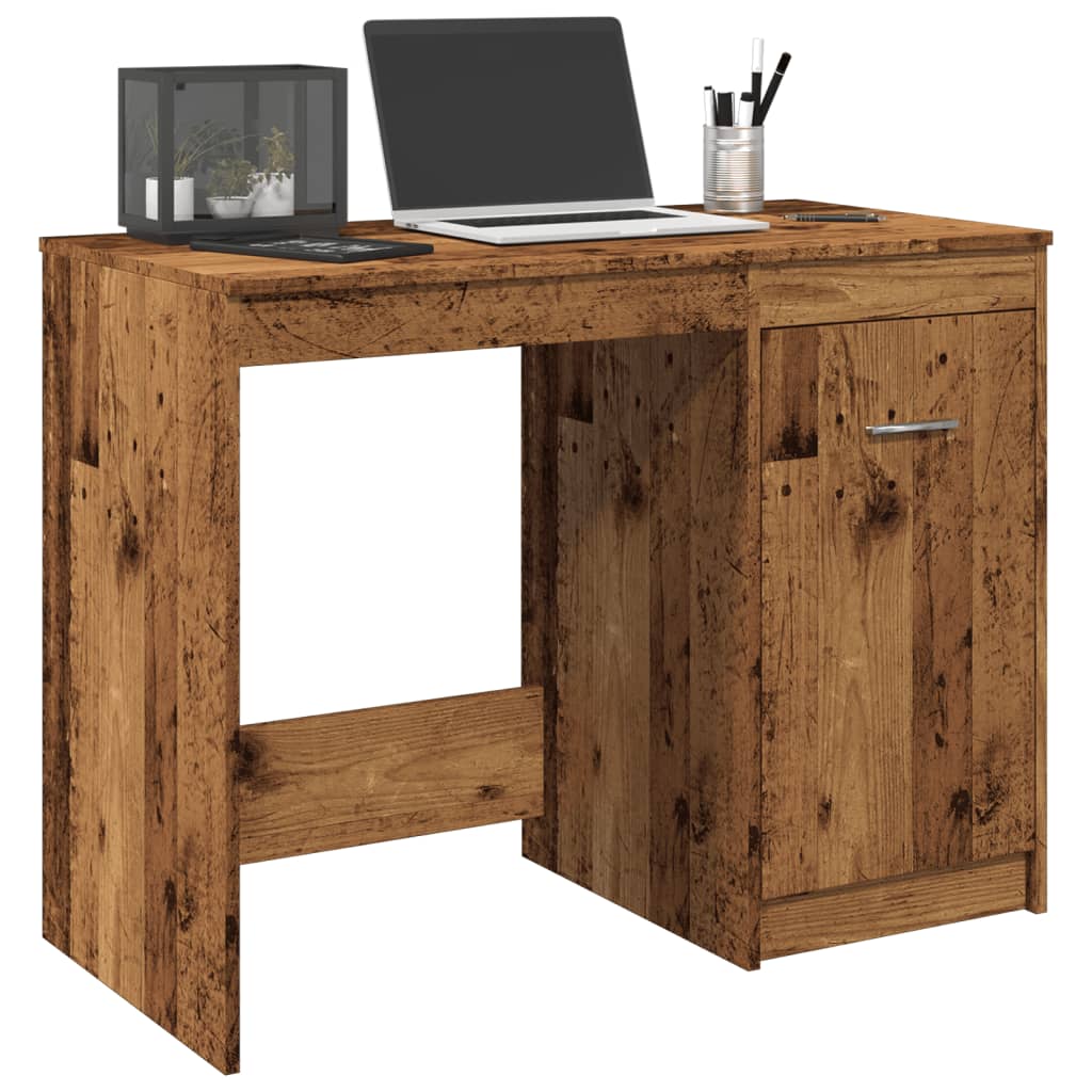 Bureau vieux bois 100x50x76 cm bois d'ingénierie - XIOS
