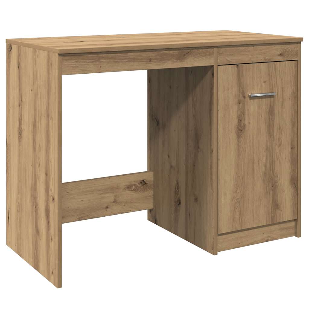 Bureau chêne artisanal 100x50x76 cm bois d'ingénierie - XIOS