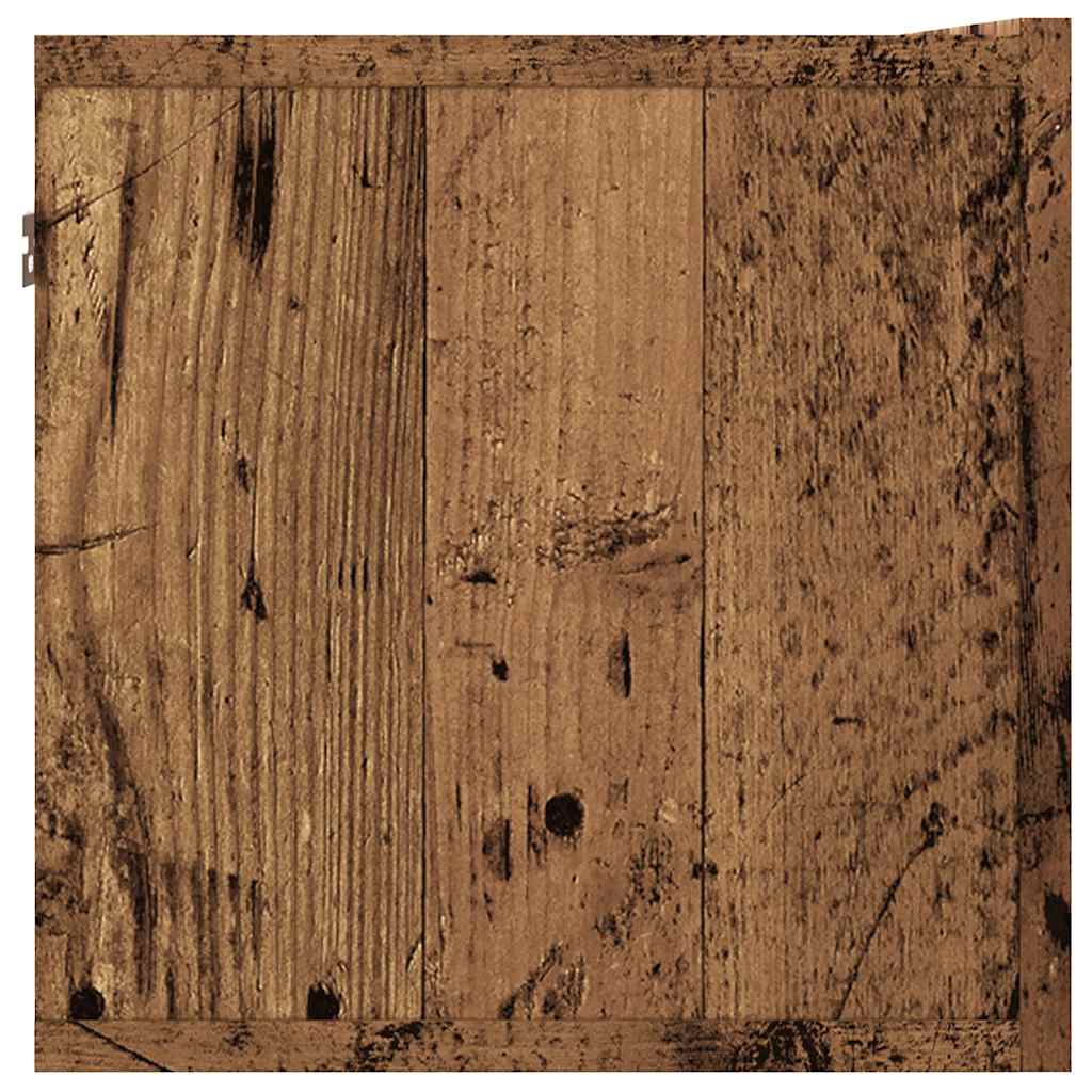 Meuble TV mural vieux bois 80x30x30 cm bois d'ingénierie - XIOS