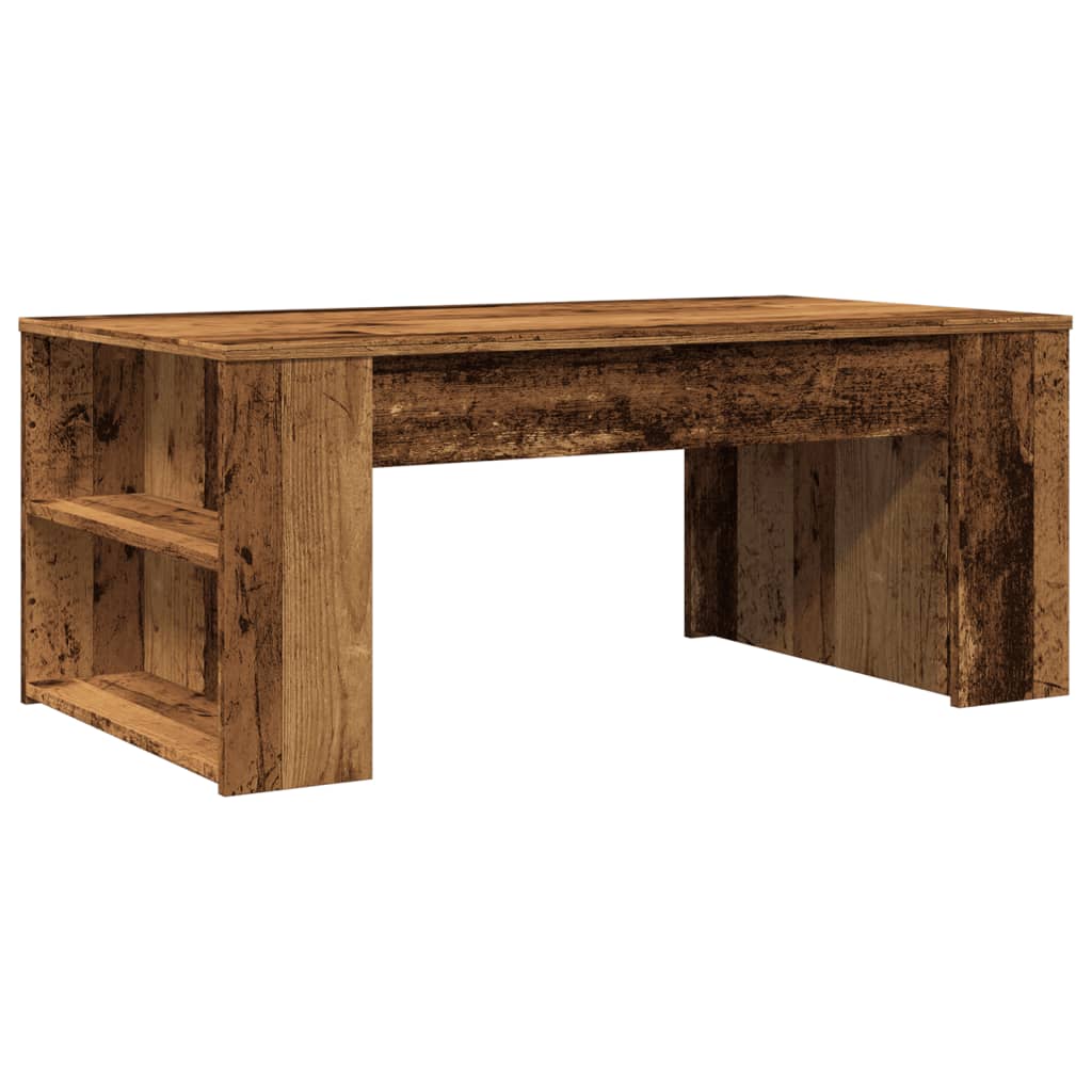Table basse vieux bois 102x55x42 cm bois d'ingénierie - XIOS