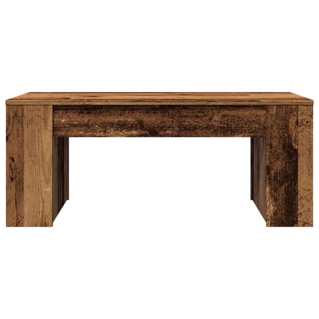 Table basse vieux bois 102x55x42 cm bois d'ingénierie - XIOS