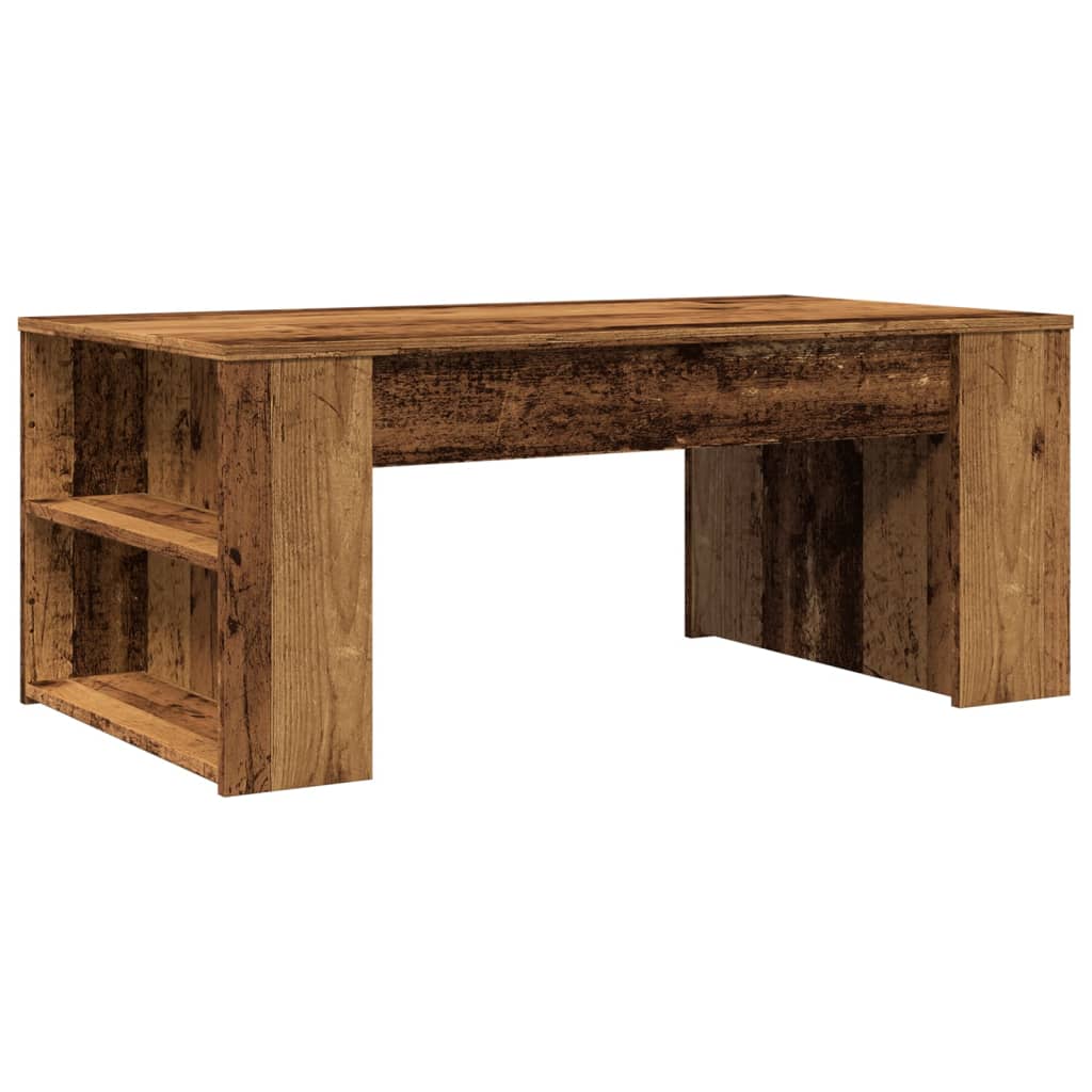 Table basse vieux bois 102x55x42 cm bois d'ingénierie - XIOS