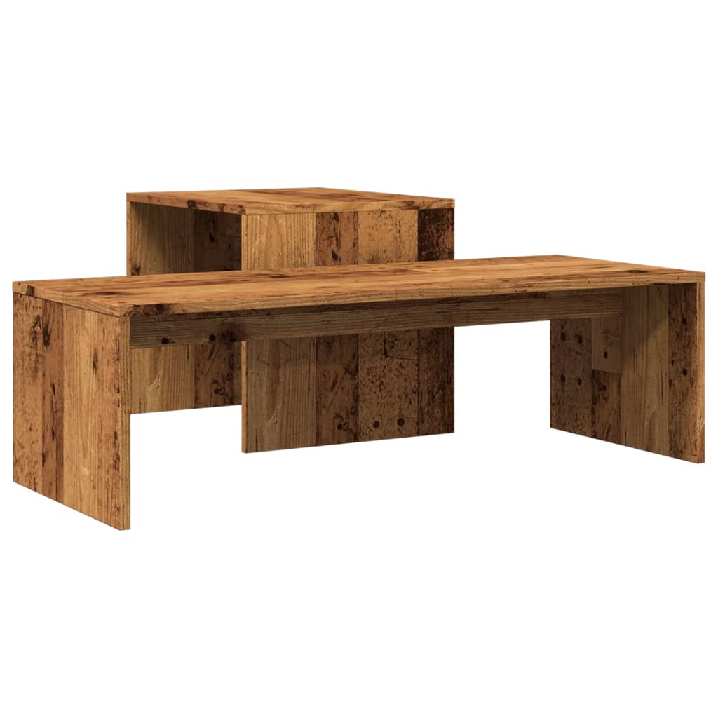 Table basse vieux bois 100x48x40 cm bois d'ingénierie - XIOS
