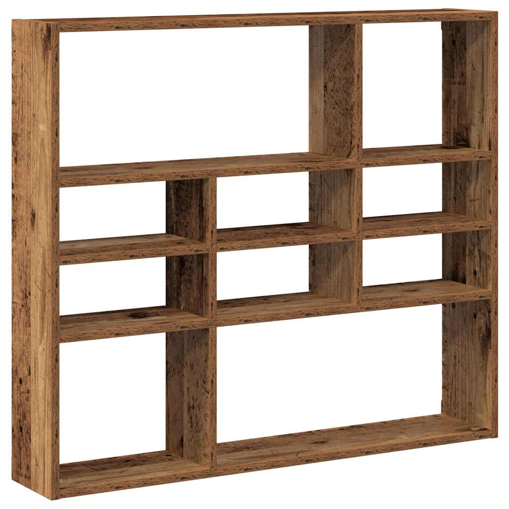 Étagère murale vieux bois 90x16x78 cm bois d'ingénierie - XIOS
