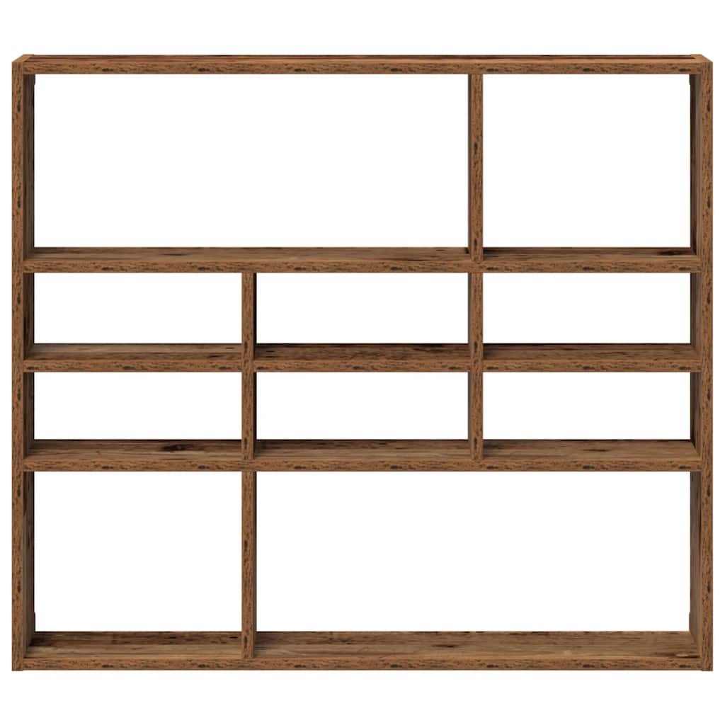 Étagère murale vieux bois 90x16x78 cm bois d'ingénierie - XIOS