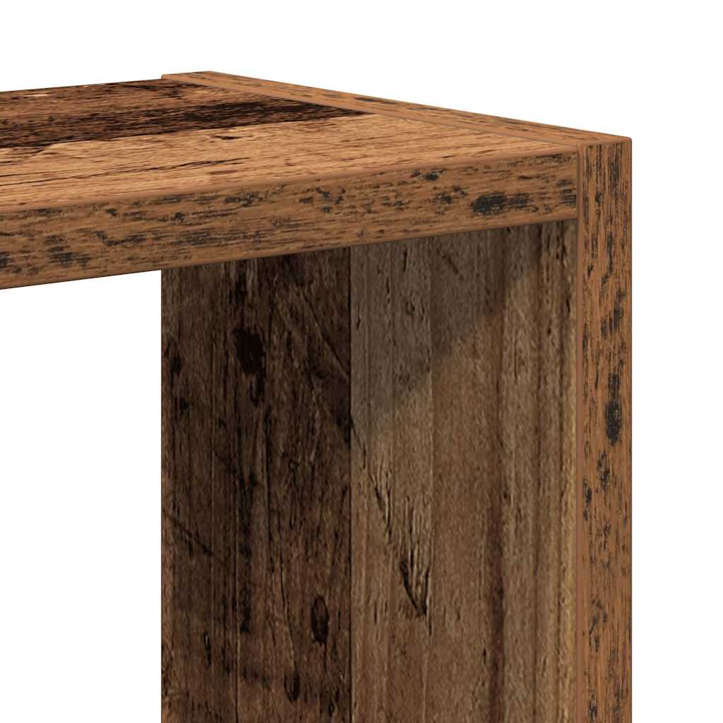 Étagère murale vieux bois 90x16x78 cm bois d'ingénierie - XIOS
