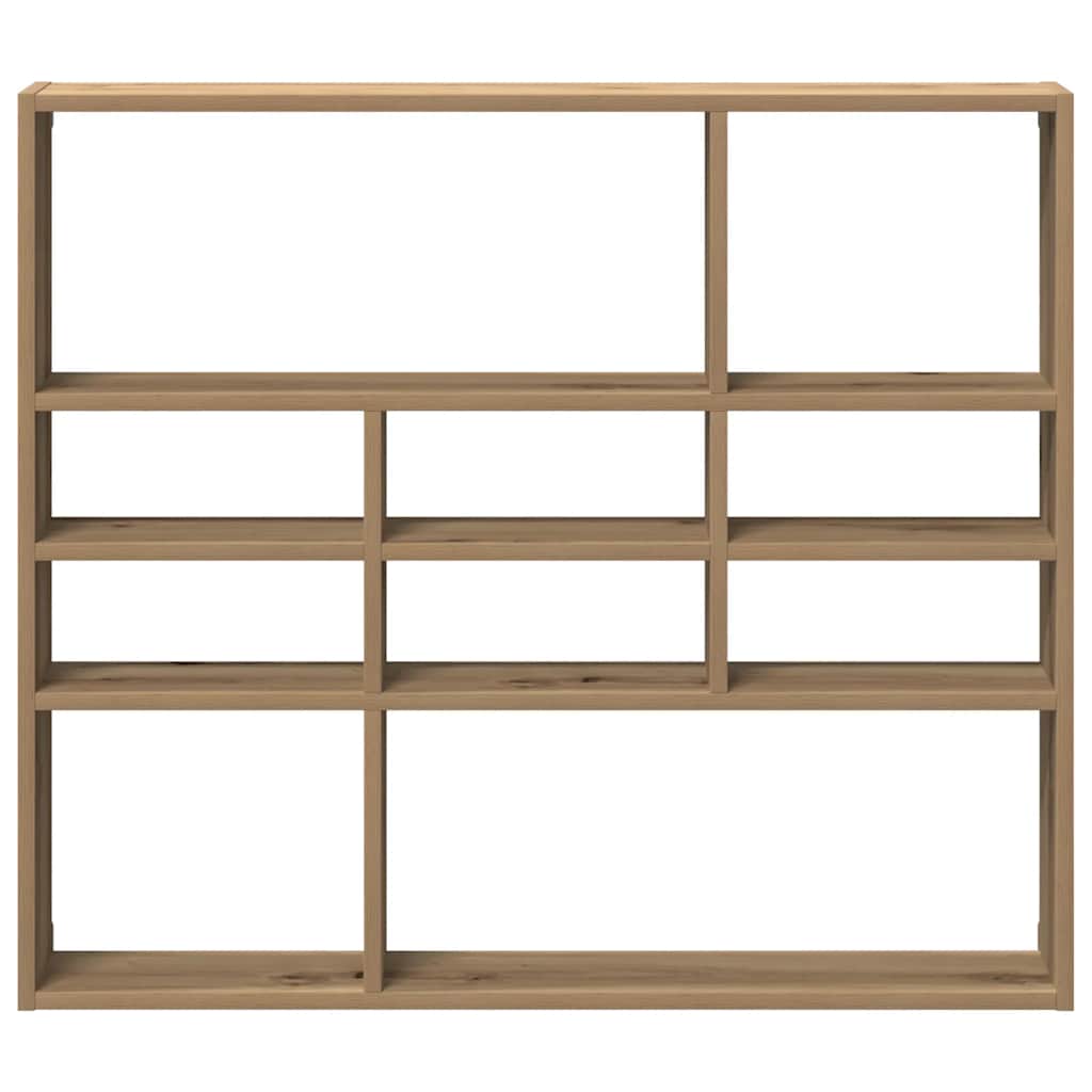 Étagère murale chêne artisanal 90x16x78 cm bois d'ingénierie - XIOS