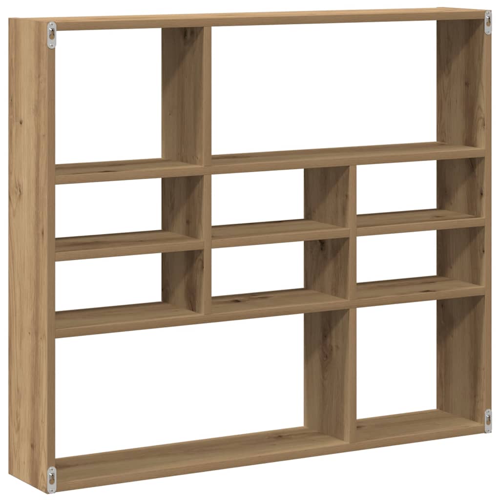 Étagère murale chêne artisanal 90x16x78 cm bois d'ingénierie - XIOS
