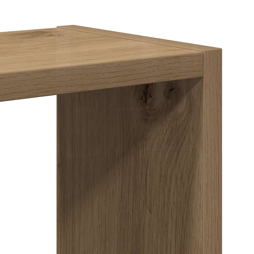 Étagère murale chêne artisanal 90x16x78 cm bois d'ingénierie - XIOS