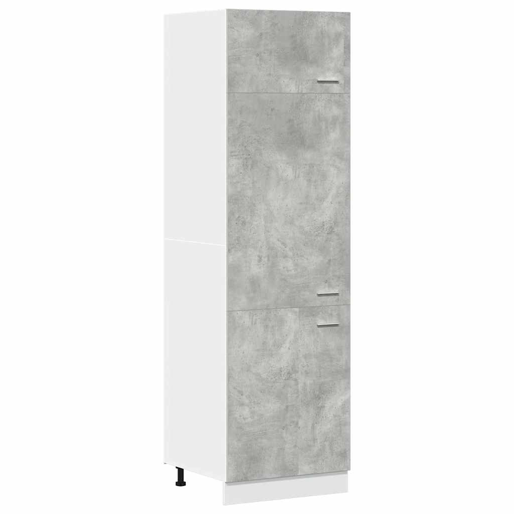 Armoire réfrigérée "Lyon" Gris béton 60 x 57 x 207 cm Bois d'ingénierie - XIOS