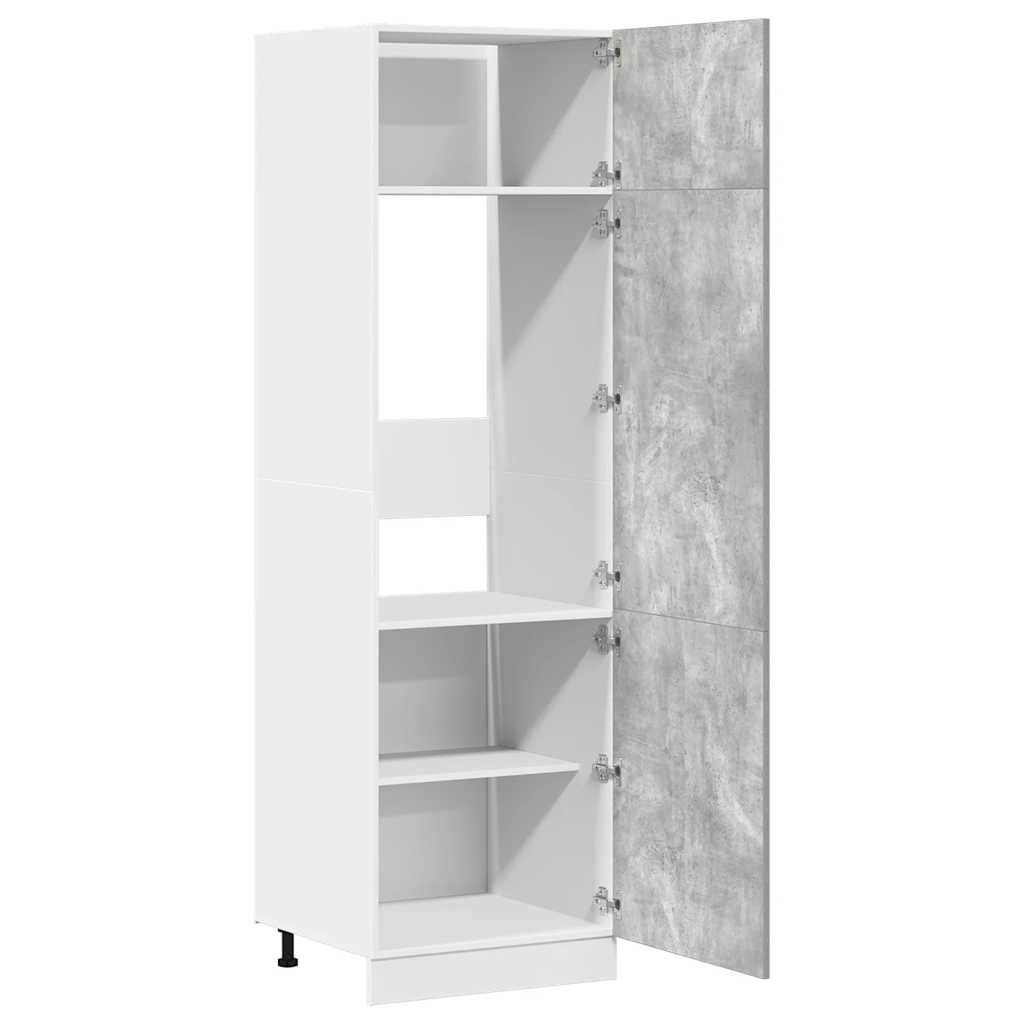 Armoire réfrigérée "Lyon" Gris béton 60 x 57 x 207 cm Bois d'ingénierie - XIOS