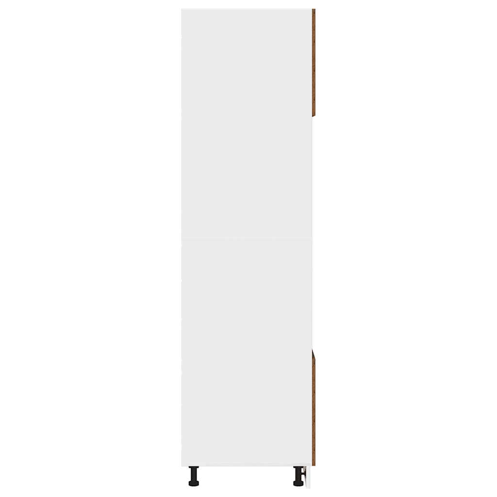 Meuble à micro-ondes "Lyon" Bois ancien 60 x 57 x 207 cm Bois d'ingénierie - XIOS