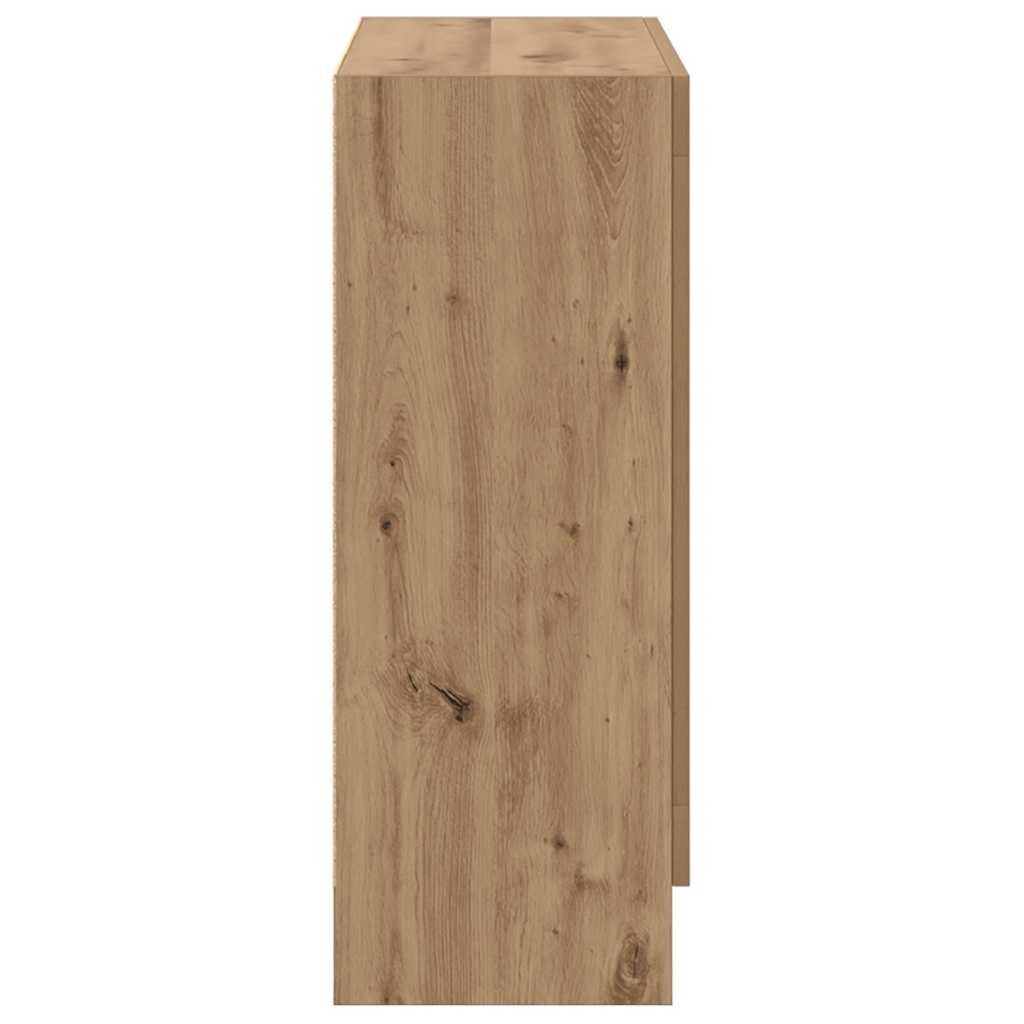 Bibliothèque chêne artisanal 82,5x30,5x80 cm bois d'ingénierie - XIOS