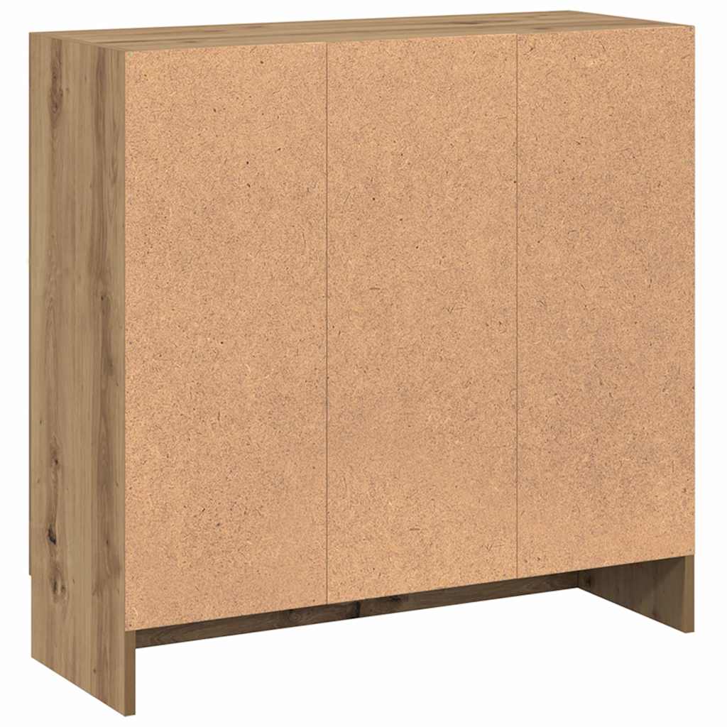 Bibliothèque chêne artisanal 82,5x30,5x80 cm bois d'ingénierie - XIOS