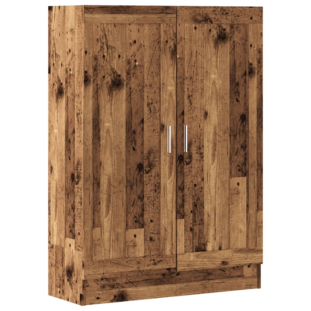 Bibliothèque vieux bois 82,5x30,5x115 cm bois d'ingénierie - XIOS