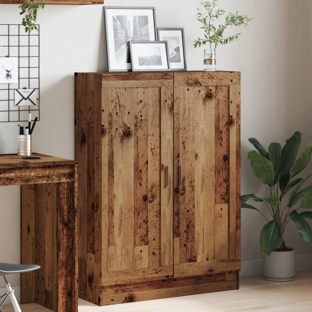 Bibliothèque vieux bois 82,5x30,5x115 cm bois d'ingénierie - XIOS
