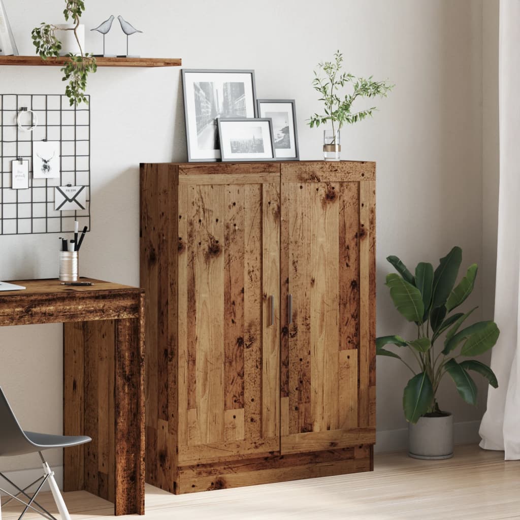 Bibliothèque vieux bois 82,5x30,5x115 cm bois d'ingénierie - XIOS