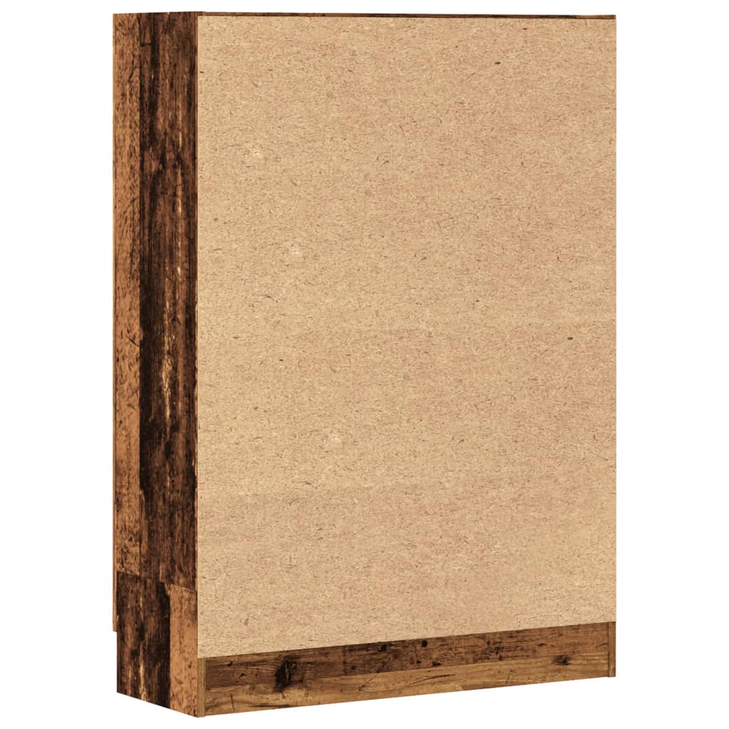 Bibliothèque vieux bois 82,5x30,5x115 cm bois d'ingénierie - XIOS