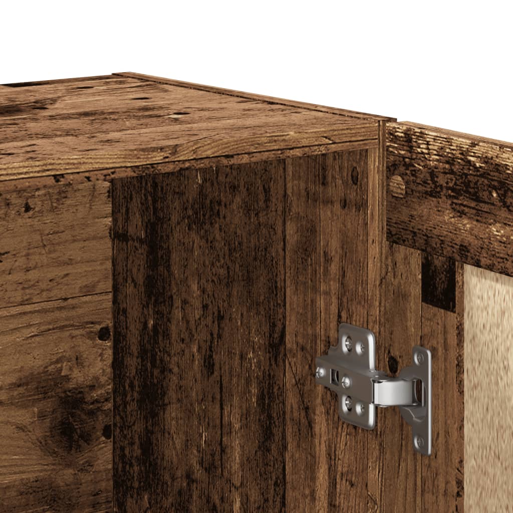 Bibliothèque vieux bois 82,5x30,5x115 cm bois d'ingénierie - XIOS