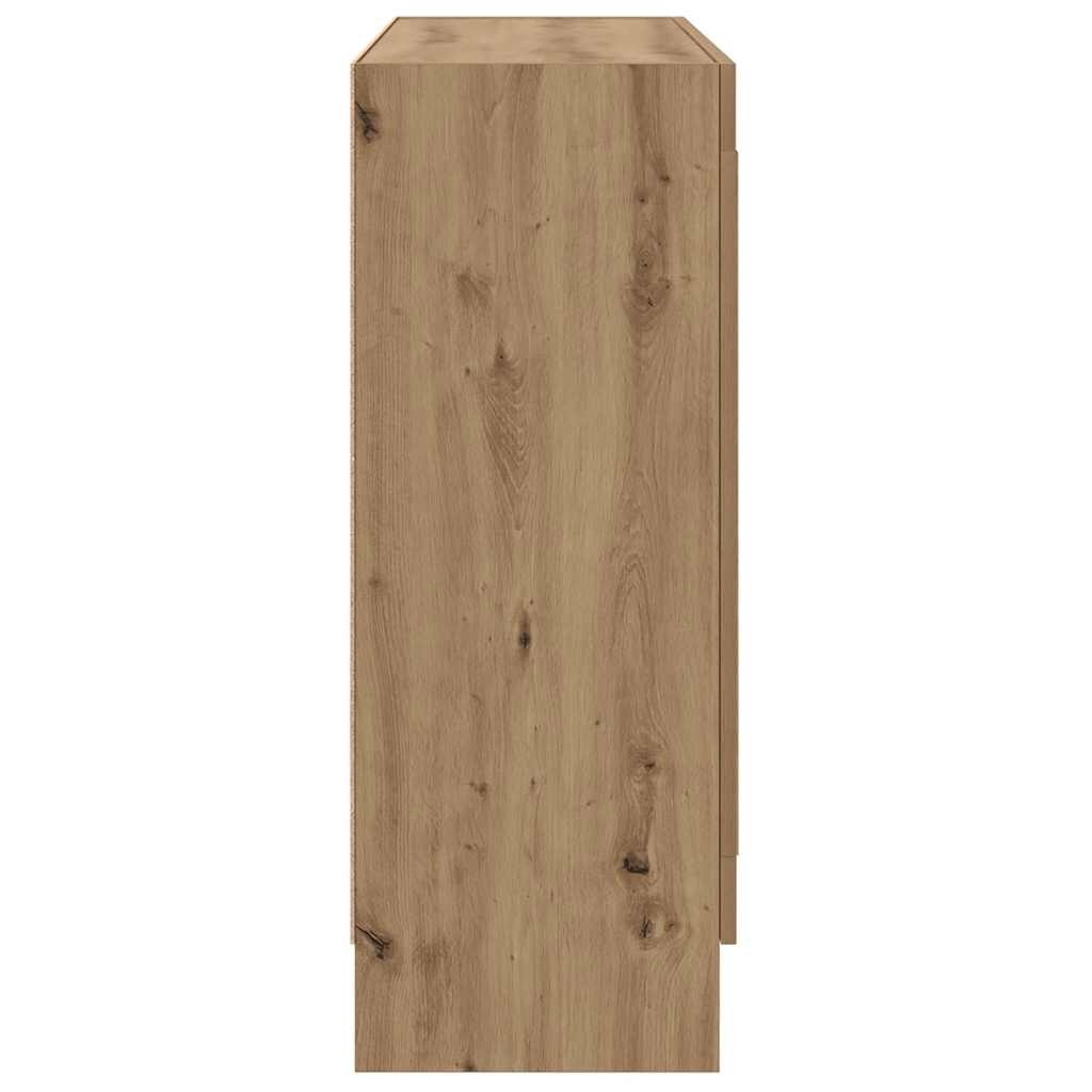 Bibliothèque chêne artisanal 82,5x30,5x80 cm bois d'ingénierie - XIOS