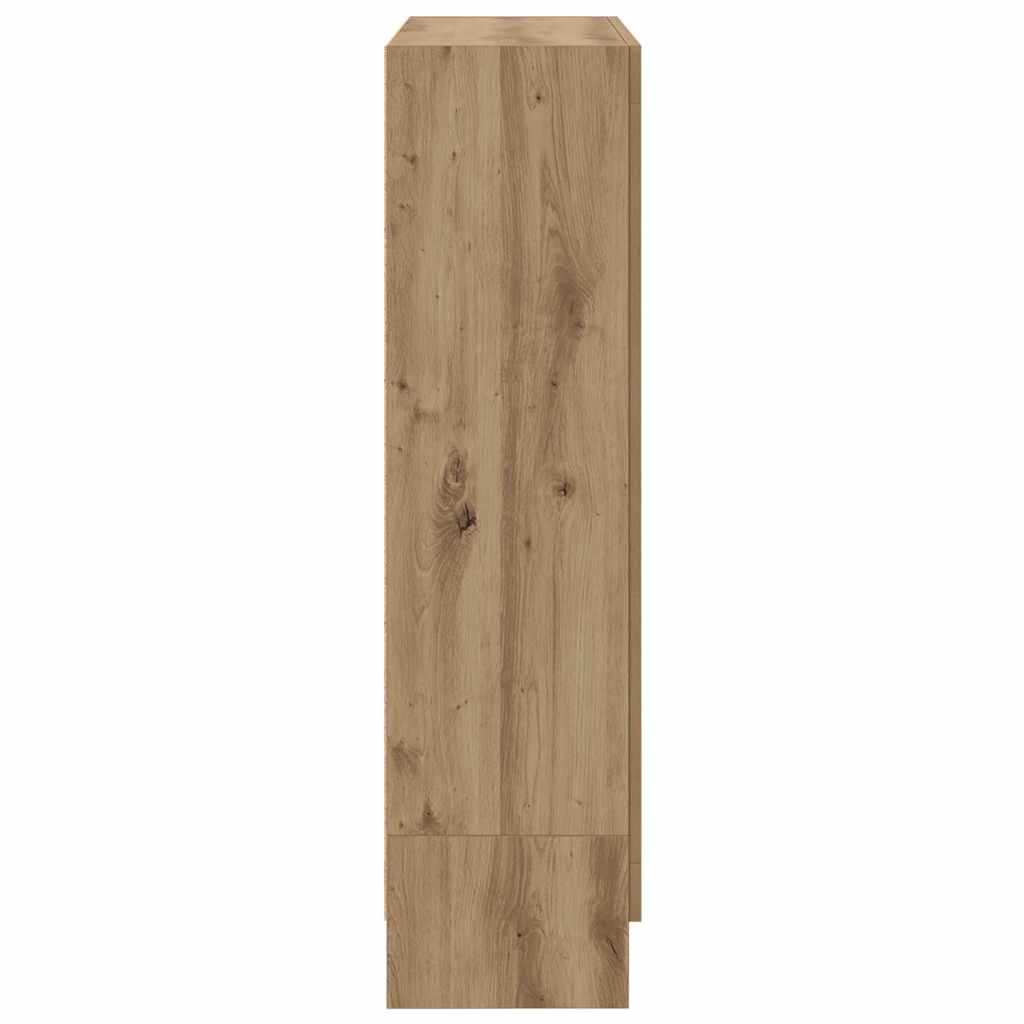 Bibliothèque chêne artisanal 82,5x30,5x115 cm bois d'ingénierie - XIOS